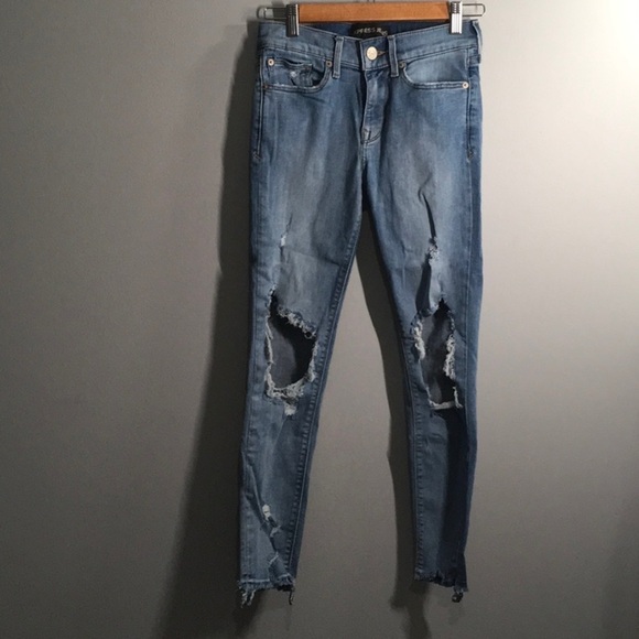 Express Denim - Express jeans women's size 2 blue ankle jegging